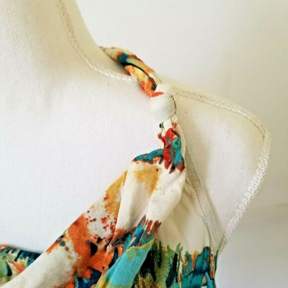 a.n.a floral top multi colors sleeveless - Size PM - Picture 6 of 7
